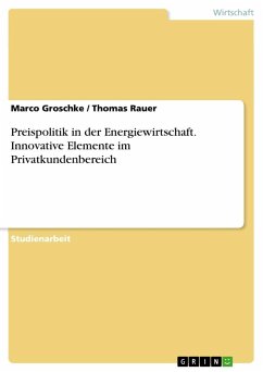 Preispolitik in der Energiewirtschaft. Innovative Elemente im Privatkundenbereich - Rauer, Thomas; Groschke, Marco