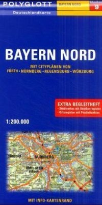 Bayern Nord / Polyglott Deutschlandkarten 9