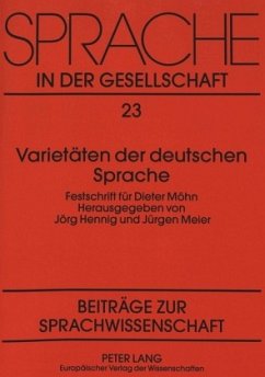 Cover Varietäten der deutschen Sprache