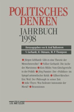 Cover Politisches Denken. Jahrbuch 1998