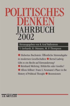 Cover Politisches Denken Jahrbuch 2002