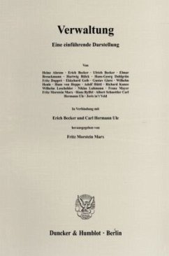 Verwaltung. - Becker, Erich / Ule, Carl Hermann