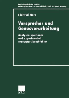 Versprecher und Genusverarbeitung - Marx, Edeltrud