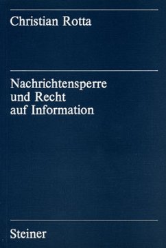 Cover Nachrichtensperre und Recht auf Information