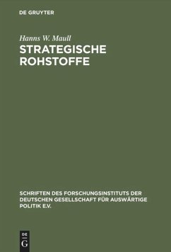 Strategische Rohstoffe - Maull, Hanns W.