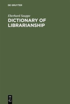 Dictionary of Librarianship - Sauppe, Eberhard