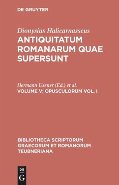 Opusculorum vol. I - Dionysius von Halikarnass