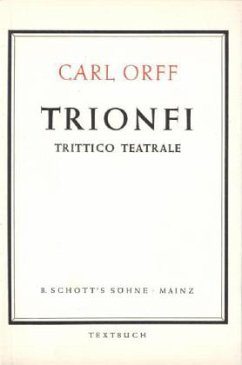 Cover Trionfi.Trittico Teatrale
