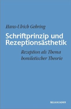 Schriftprinzip und Rezeptionsästhetik - Gehring, Hans-Ulrich