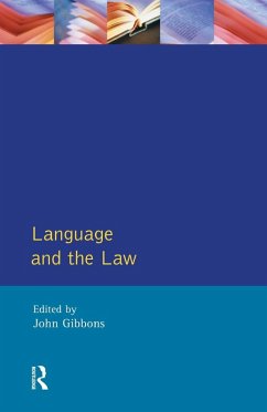 Language and the Law - Gibbons, John Peter