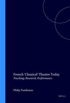 Cover French 'Classical' Theatre Today