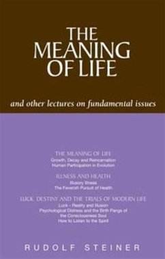 The Meaning of Life and Other Lectures on Fundamental Issues - Steiner, Rudolf
