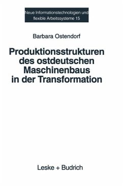 Produktionsstrukturen des ostdeutschen Maschinenbaus in der Transformation - Ostendorf, Barbara