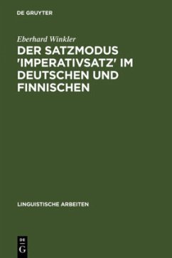 Der Satzmodus 'Imperativsatz' im Deutschen und Finnischen - Winkler, Eberhard