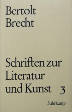 1934-1956 / Schriften zur Literatur und Kunst, Geb 3 - Brecht, Bertolt