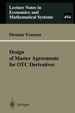 Design of Master Agreements for OTC Derivatives - Franzen, Dietmar
