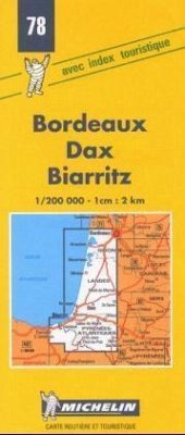 Cover Michelin Karte Bordeaux, Dax, Biarritz