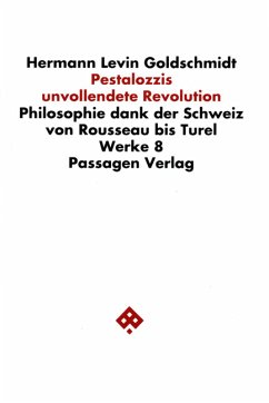 Werkausgabe in neun Bänden / Pestalozzis unvollendete Revolution - Goldschmidt, Hermann; Goldschmidt, Hermann L