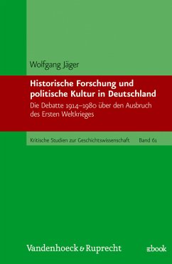 Cover Historische Forschung und politische Kultur in Deutschland