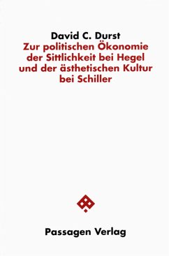 Cover Zur politischen Ökonomie der Sittlichkeit bei Hegel und der ästhetischen Kultur bei Schiller
