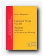 Collected Works Vol. III, Realism - Bergmann, Gustav