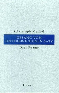 Gesang vom unterbrochenen Satz - Meckel, Christoph