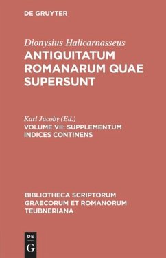 Supplementum Indices Continens - Antiquitatum Romanarum quae supersunt