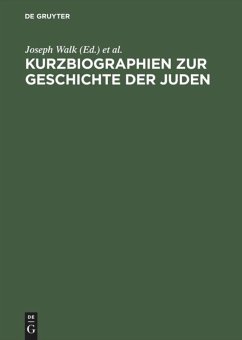 Kurzbiographien zur Geschichte der Juden - Walk, Joseph