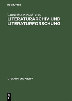 Cover Literaturarchiv und Literaturforschung