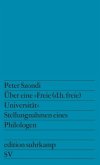 Über eine »Freie (d.h. freie) Universität«