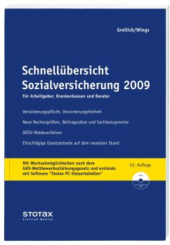 Schnellübersicht Sozialversicherung 2009 - Greilich, Werner / Wings, Hubert