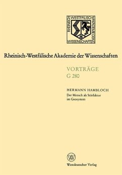 Der Mensch als Störfaktor im Geosystem - Hambloch, Hermann