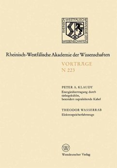 Energieübertragung durch tiefstgekühlte, besonders supraleitende Kabel. Elektrospeicherfahrzeuge - Klaudy, Peter