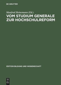 Vom Studium Generale zur Hochschulreform - Heinemann, Manfred (Hrsg.)
