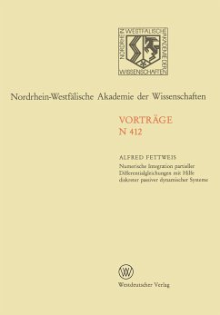 Numerische Integration partieller Differentialgleichungen mit Hilfe diskreter passiver dynamischer Systeme - Fettweis, Alfred