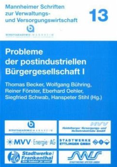 Cover Probleme der postindustriellen Bürgergesellschaft I