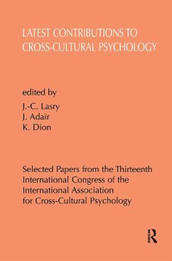 Latest Contributions to Cross-cultural Psychology - Adair, John G. / Lasry, Jean-Claude (eds.)