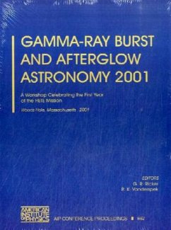 Gamma-Ray Burst and Afterglow Astronomy 2001: A Workshop Celebrating the First Year of the Hete Mission. Woods Hole, Massachusetts, USA, 5-9 November - Ricker, G. R.; Vanderspek, R. K.; Ricker, R. G. Ed