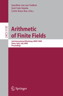 Arithmetic of Finite Fields - von zur Gathen, Joachim / Imana, José Luis / Koc, Cetin Kaya (Volume ed.)