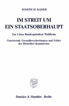 Im Streit um ein Staatsoberhaupt. - Kaiser, Joseph H.