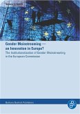 Schmidt, V: Gender Mainstreaming - an Innovation in Europe?