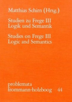 Studien zu Frege / III / Studien zu Frege III