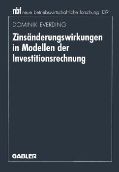 Zinsänderungswirkungen in Modellen der Investitionsrechnung - Everding, Dominik
