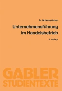 Unternehmensführung im Handelsbetrieb - Oehme, Wolfgang