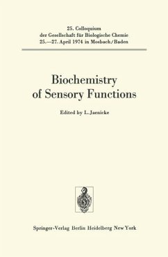 Cover Biochemistry of Sensory Functions (=25. Colloquium der Gesellschaft für Biologische Chemie 25.-27. April 1974 in Mosbach/Baden)