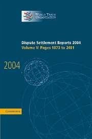 Dispute Settlement Reports 2004 - World Trade Organization