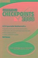 Cover Cambridge Checkpoints Vce Specialist Mathematics 2008