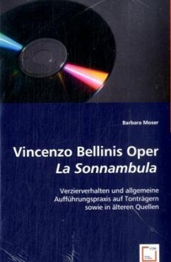 Cover Vincenzo Bellinis Oper La Sonnambula