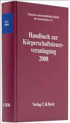 Cover Handbuch zur Körperschaftsteuerveranlagung 2008
