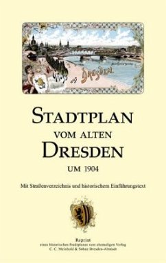 Cover Stadtplan vom alten Dresden um 1904